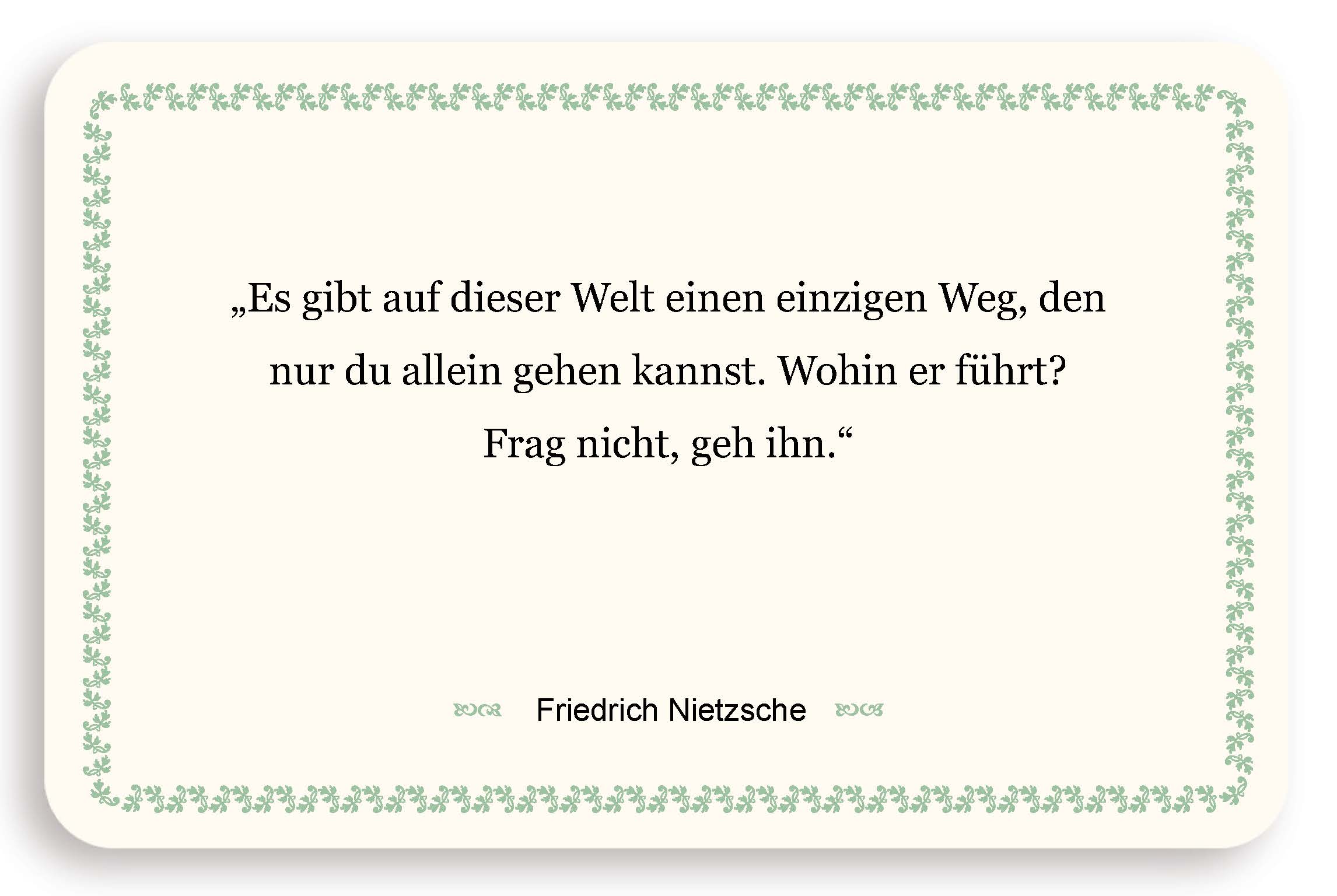 Zitatkarte - Der Weg